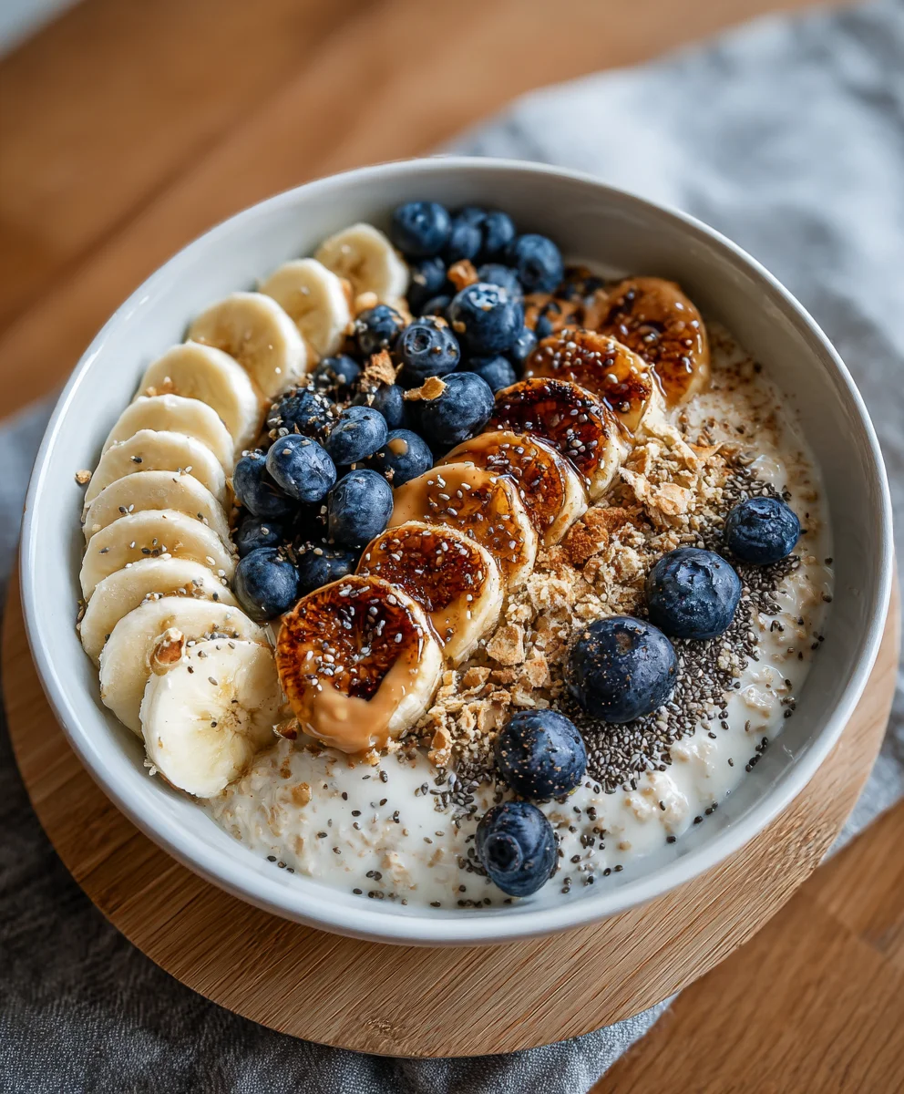 Caramelized Banana Split Oats – Sweet, Cozy & Breakfast-Dessert Perfection!
