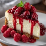 White Chocolate Raspberry Cheesecake Bliss – Creamy, Dreamy & Bursting with Berry Elegance
