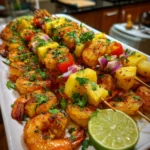 Grilled Shrimp Pineapple Skewers – Juicy, Sweet & Perfectly Charred