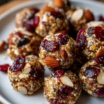 Cherry Cranberry Energy Bites – Chewy, Tangy & Naturally Energizing