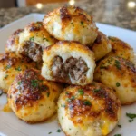 Garlic Parmesan Cheeseburger Bombs – Cheesy, Buttery & Explosion of Flavor!