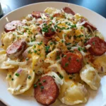 Crockpot Pierogi Casserole With Kielbasa – Creamy, Cheesy & Ultimate Comfort Food