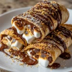 Decadent Chocolate S’Mores Roll-Ups – Gooey, Chocolatey & Campfire-Inspired Bliss