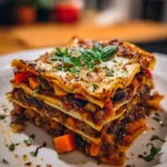 Smoky Veggie Lentil Lasagna – Hearty, Cheesy & Packed with Bold Flavo