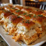 Buffalo Chicken Pizza Dip Sliders – Cheesy, Spicy & Ultimate Party Perfection
