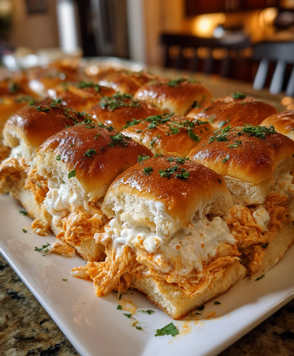 Buffalo Chicken Pizza Dip Sliders – Cheesy, Spicy & Ultimate Party Perfection