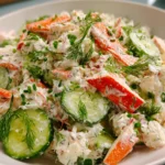 Chilled Cucumber Crab Salad – Cool, Fresh & Perfectly Light!