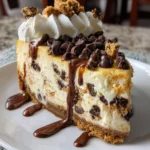Chocolate Chip Cookie Dough Cheesecake – Creamy, Decadent & Loaded with Cookie Goodness!