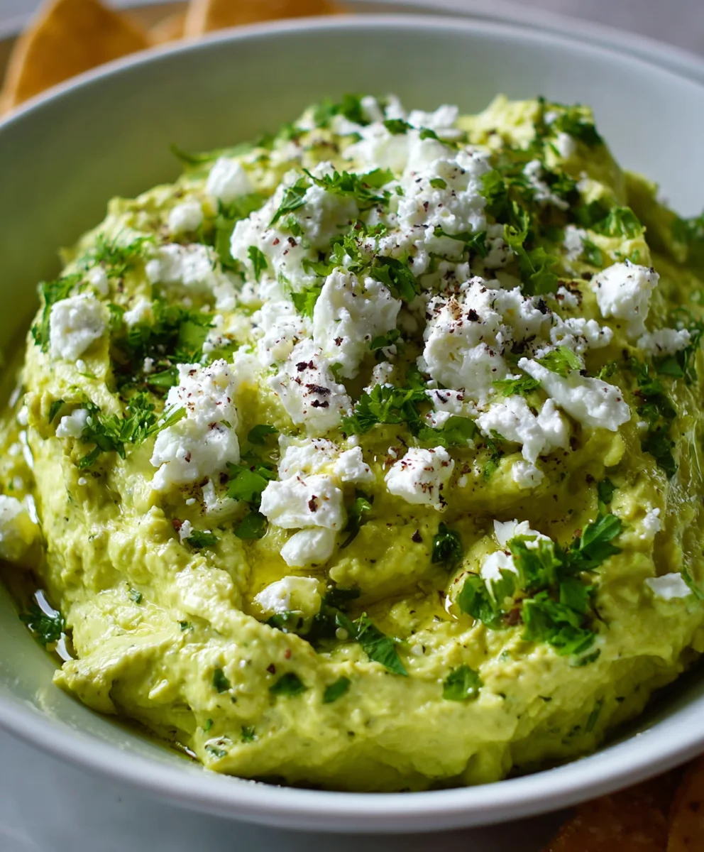 Creamy Avocado Feta Dip – Smooth, Tangy & Irresistibly Fresh!