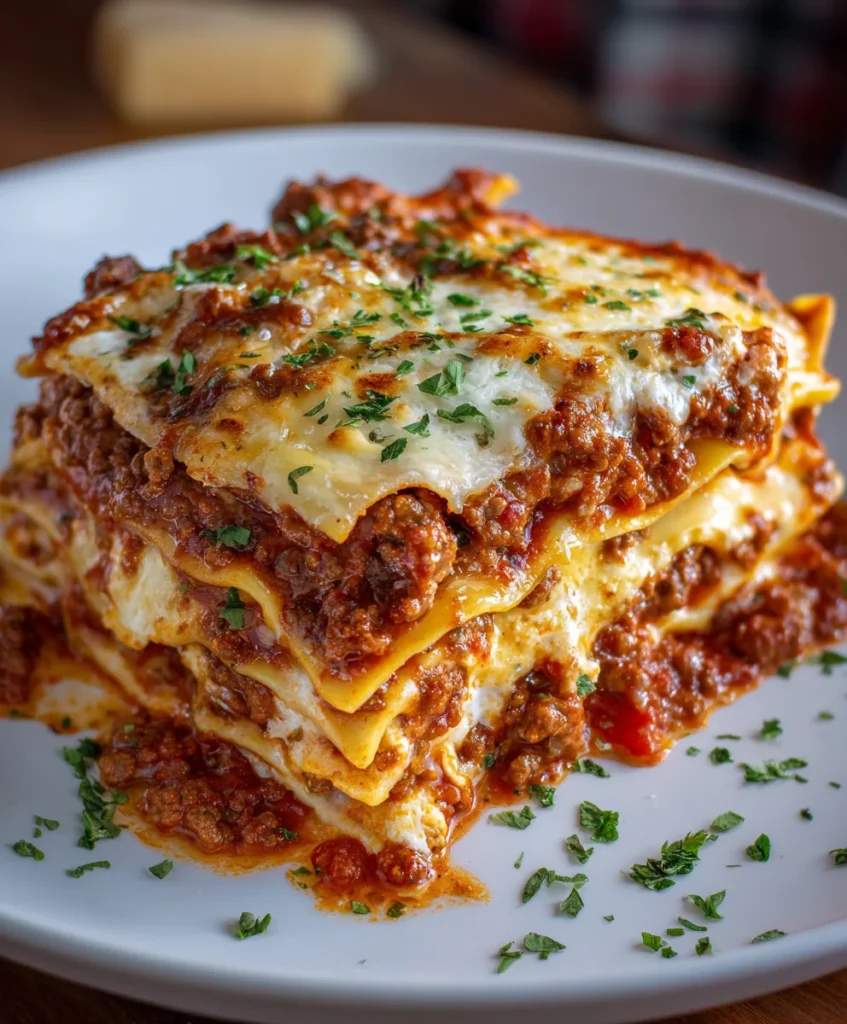 Christmas Eve Lasagna – Hearty, Cheesy & Perfect for Holiday Gatherings!