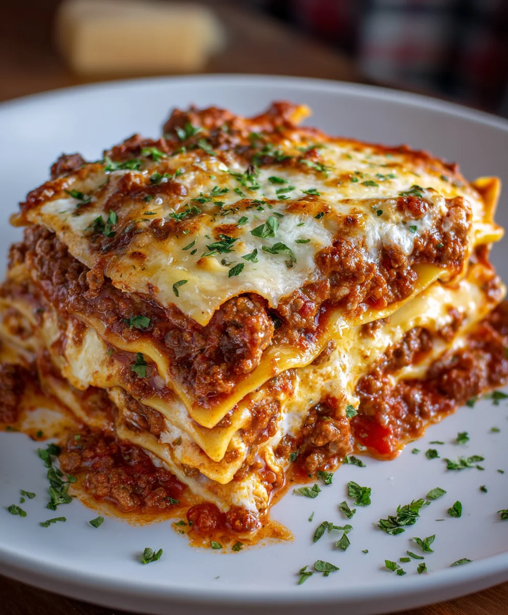 Christmas Eve Lasagna – Hearty, Cheesy & Perfect for Holiday Gatherings!