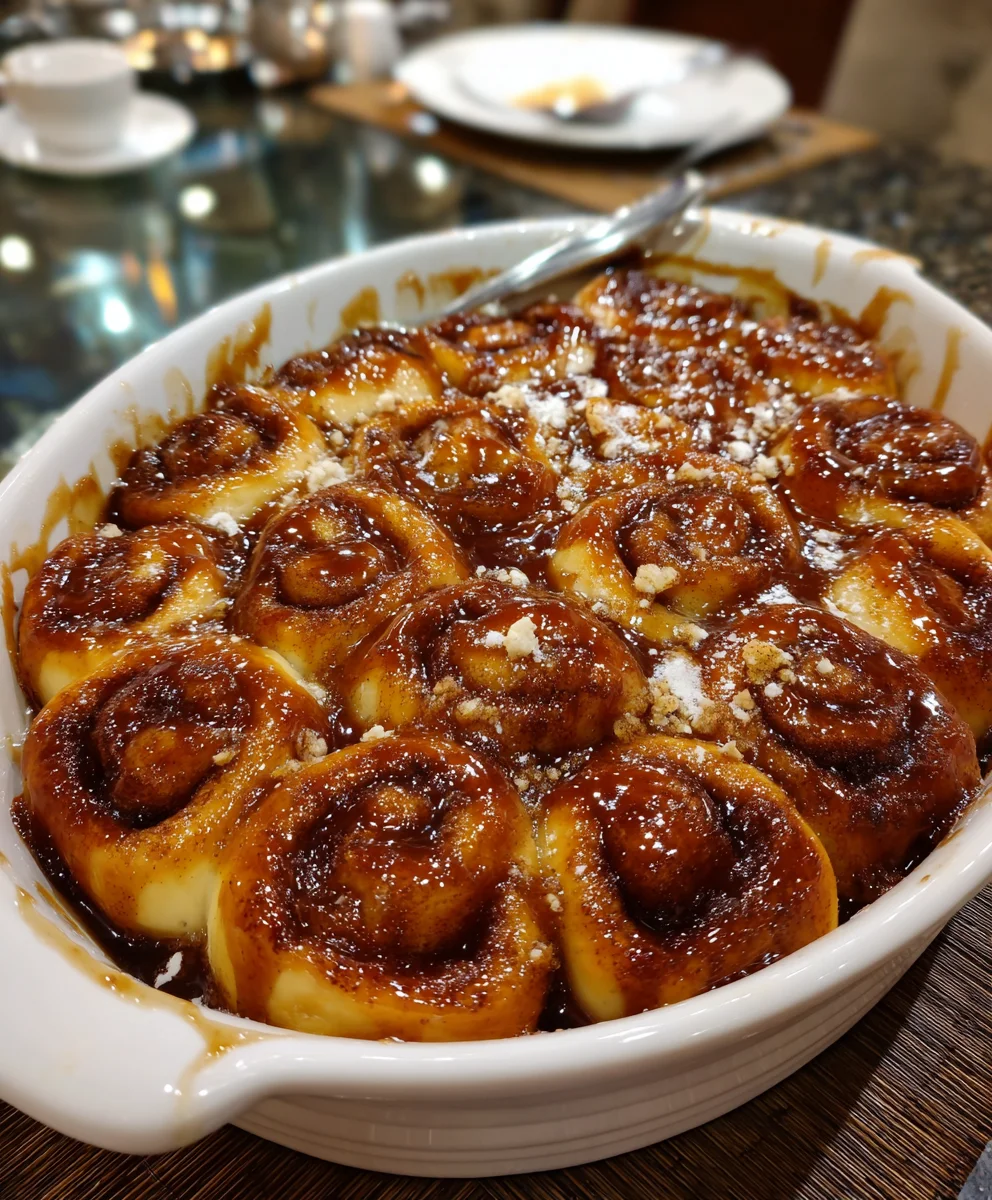 Apple Pie Cinnamon Roll Bake – Warm, Gooey & Irresistibly Cozy!