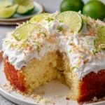 Coconut Lime Poke Cake – Zesty, Moist & Tropically Delicious!