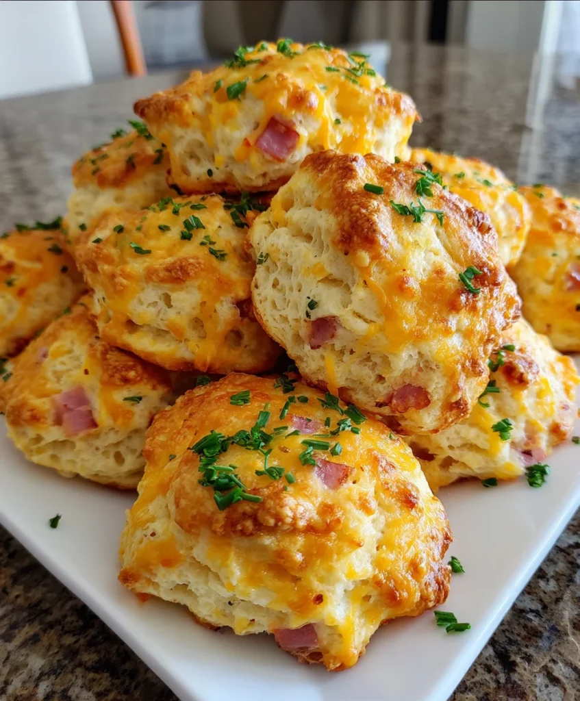 Ham and Cheese Biscuits – Buttery, Cheesy & Perfectly Savory!