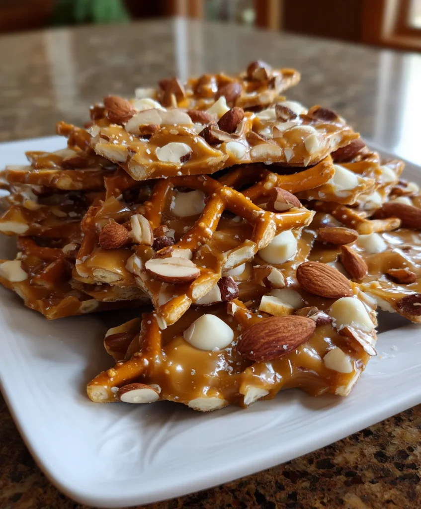 Peanut Butter Pretzel Bark – Crunchy, Sweet & Perfectly Salty!