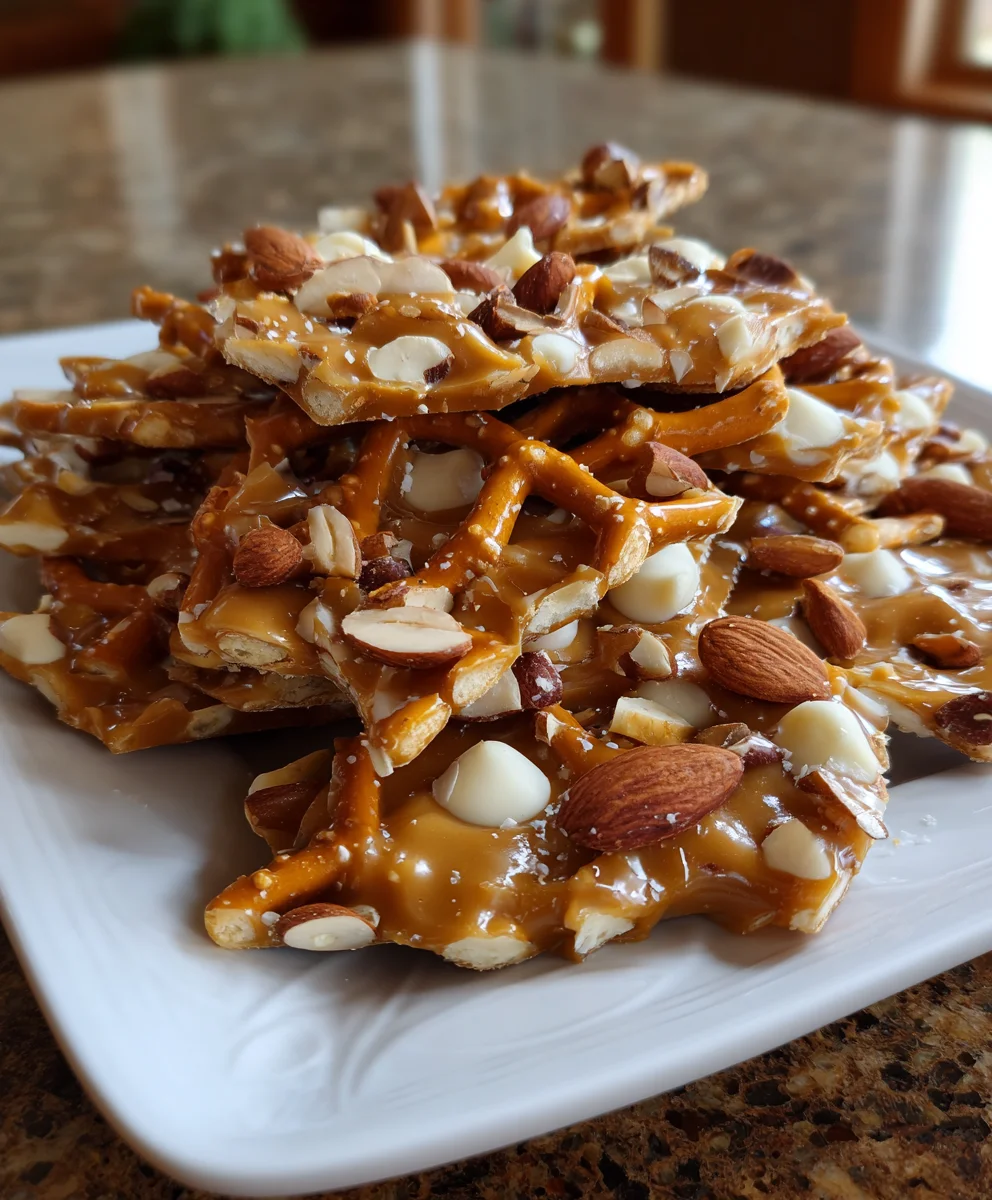 Peanut Butter Pretzel Bark – Crunchy, Sweet & Perfectly Salty!