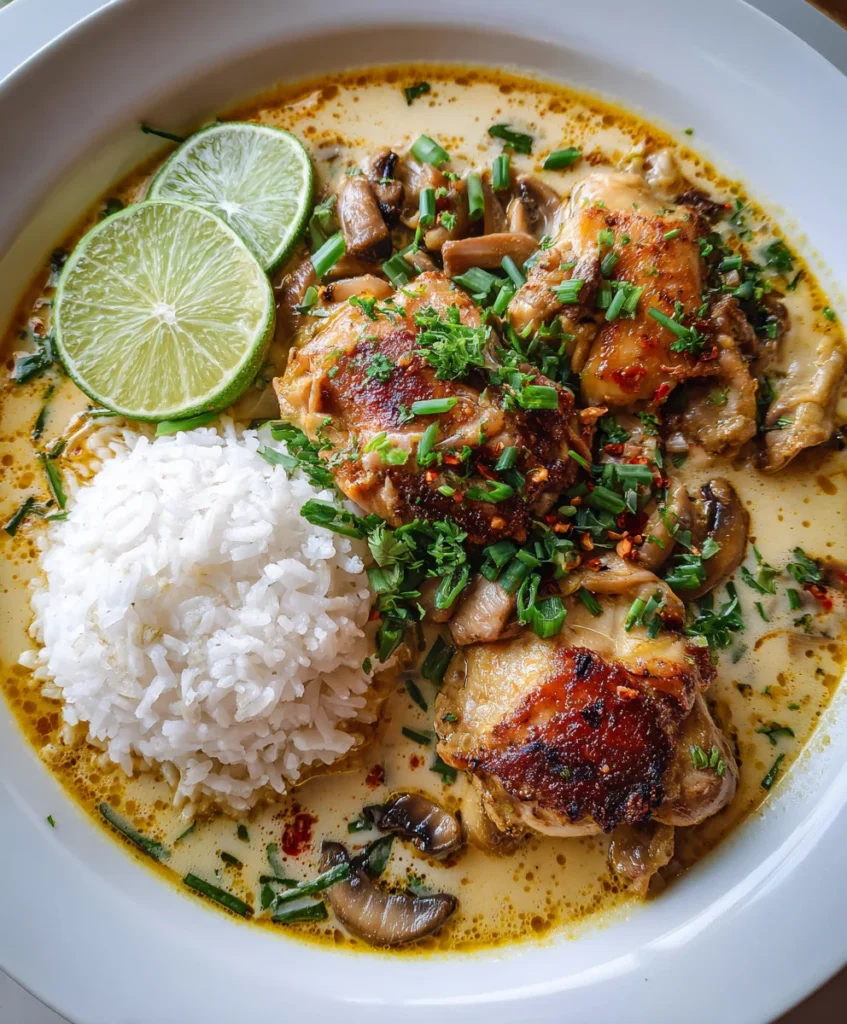 Coconut Chicken Brothy Rice – Cozy, Creamy & Comfort in Every Spoon!