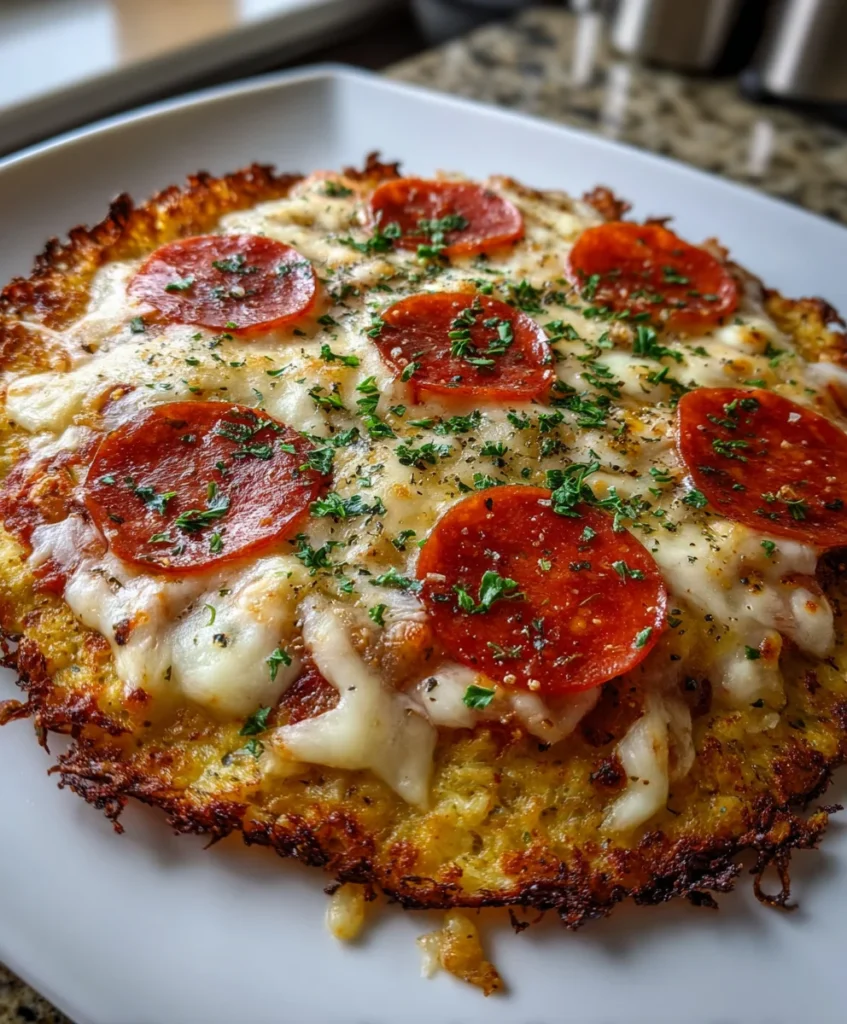 Chicken Crust Pizza Pepperoni – Cheesy, Low-Carb & Packed with Flavor!