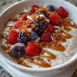Healthy Coconut Cream Overnight Oats – Creamy, Refreshing & Naturally Delicious!