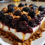 Blackberry Pretzel Dessert – Sweet, Salty & Irresistibly Creamy!