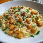 Creamy Lemon Ricotta Orzo with Chickpeas – Bright, Creamy & Comfort in Every Bite