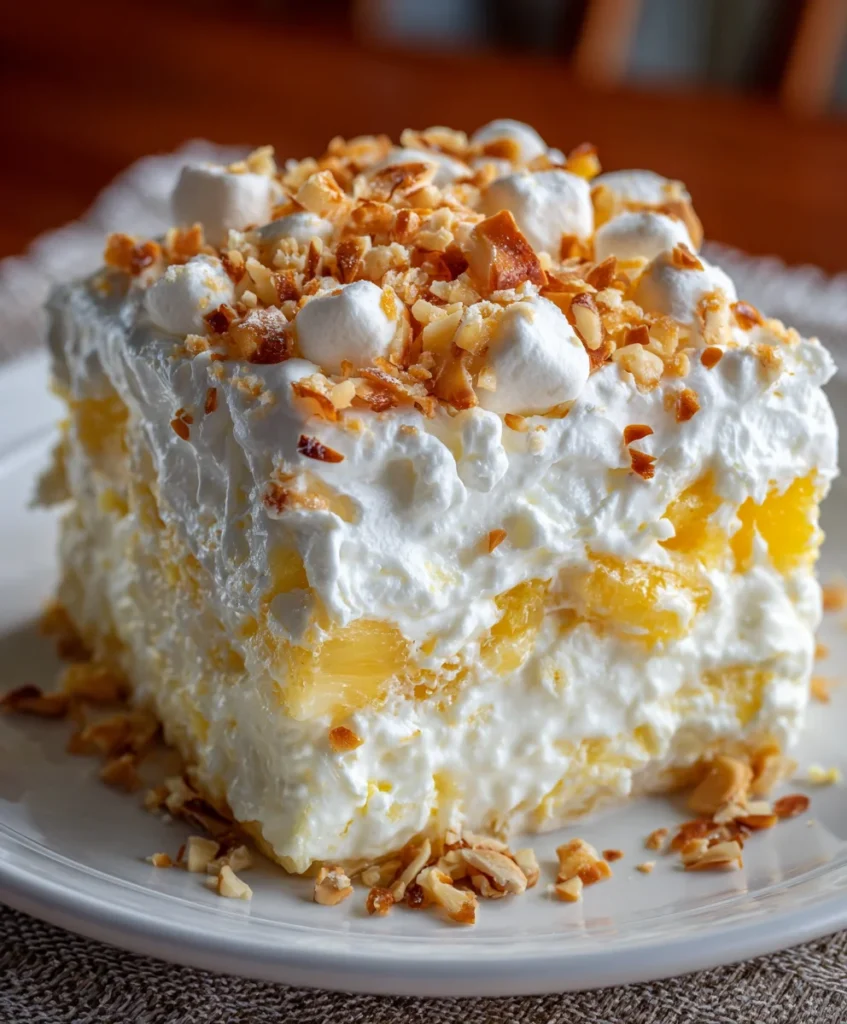 Hawaiian Pineapple Coconut Fluff – Light, Creamy & Tropical Bliss!