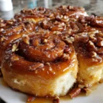Pecan Pie Cinnamon Rolls – Gooey, Buttery & Loaded with Caramelized Pecans!