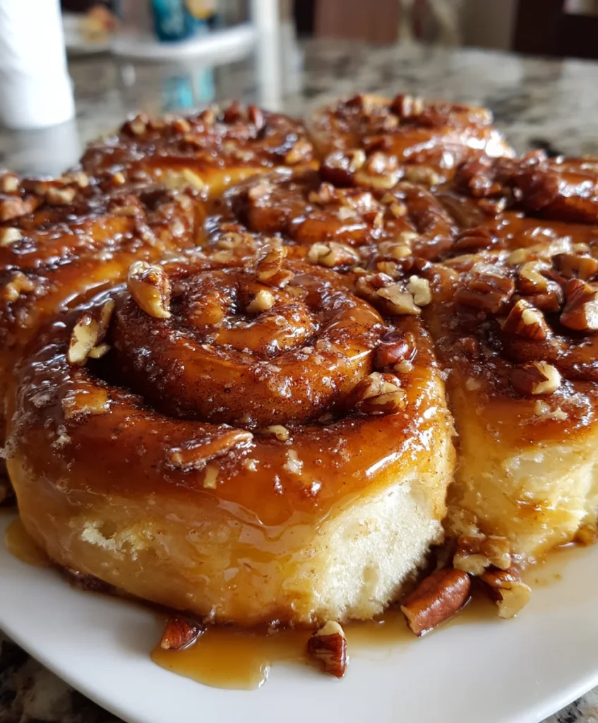 Pecan Pie Cinnamon Rolls – Gooey, Buttery & Loaded with Caramelized Pecans!