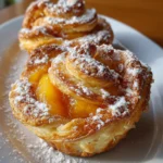 Peach Pie Cruffins – Flaky, Buttery & Bursting with Sweet Peach Flavor!