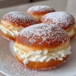 Lemon Cream-Filled Donuts – Soft, Zesty & Irresistibly Creamy!