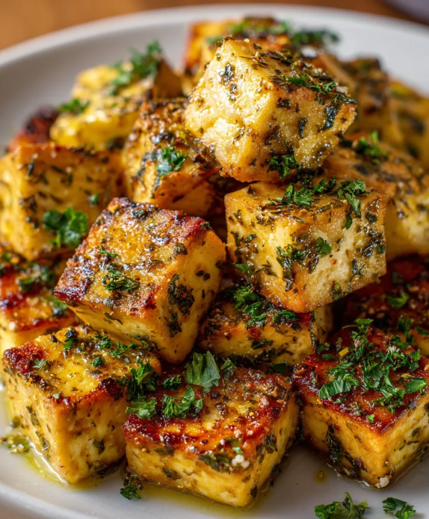 Lemon Herb Baked Tofu – Zesty, Savory & Perfectly Crispy