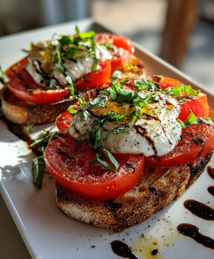 Tomato Burrata Toast – Fresh, Creamy & Bursting with Flavor