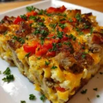 Amish Breakfast Casserole Hash – Hearty, Cheesy & Perfect for a Cozy Morning!