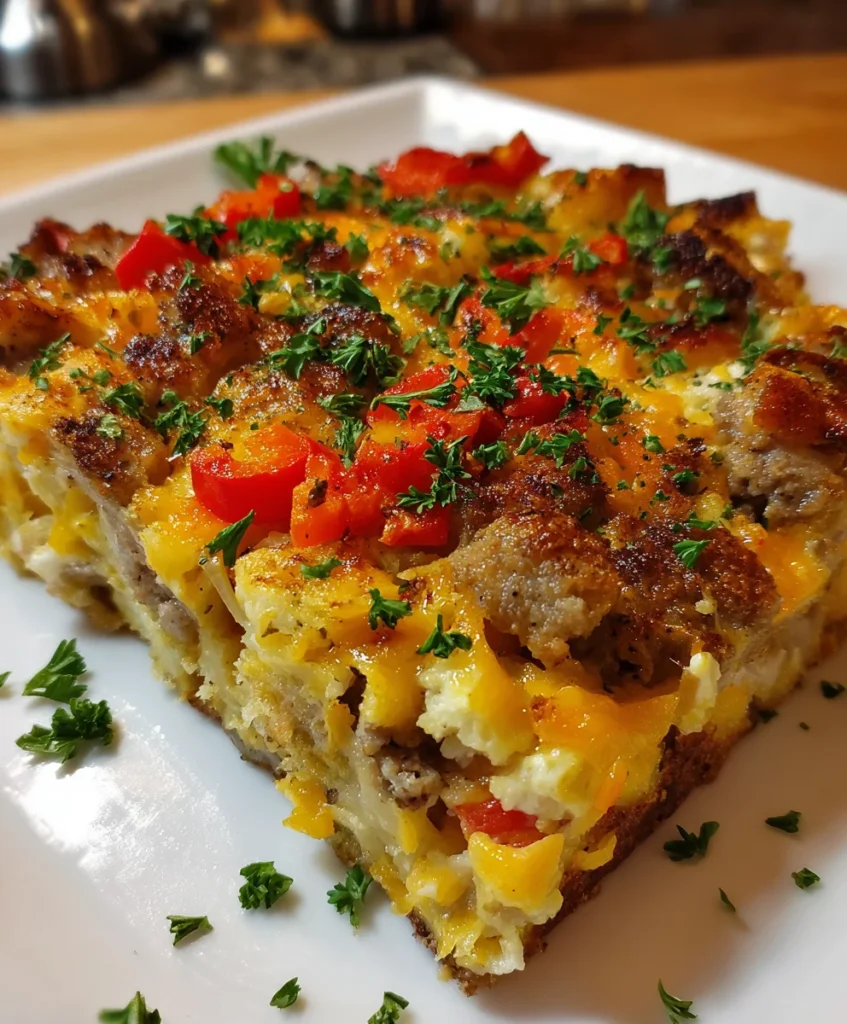 Amish Breakfast Casserole Hash – Hearty, Cheesy & Perfect for a Cozy Morning!