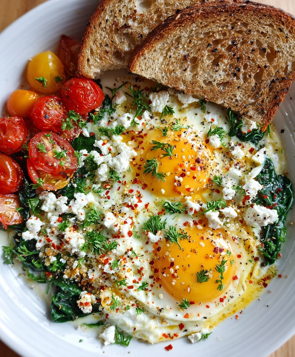 Spinach Feta Breakfast Bowl – Savory, Wholesome & Packed with Flavor!