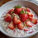 Strawberry Overnight Oats – Creamy, Fresh & Perfect for Busy Mornings!