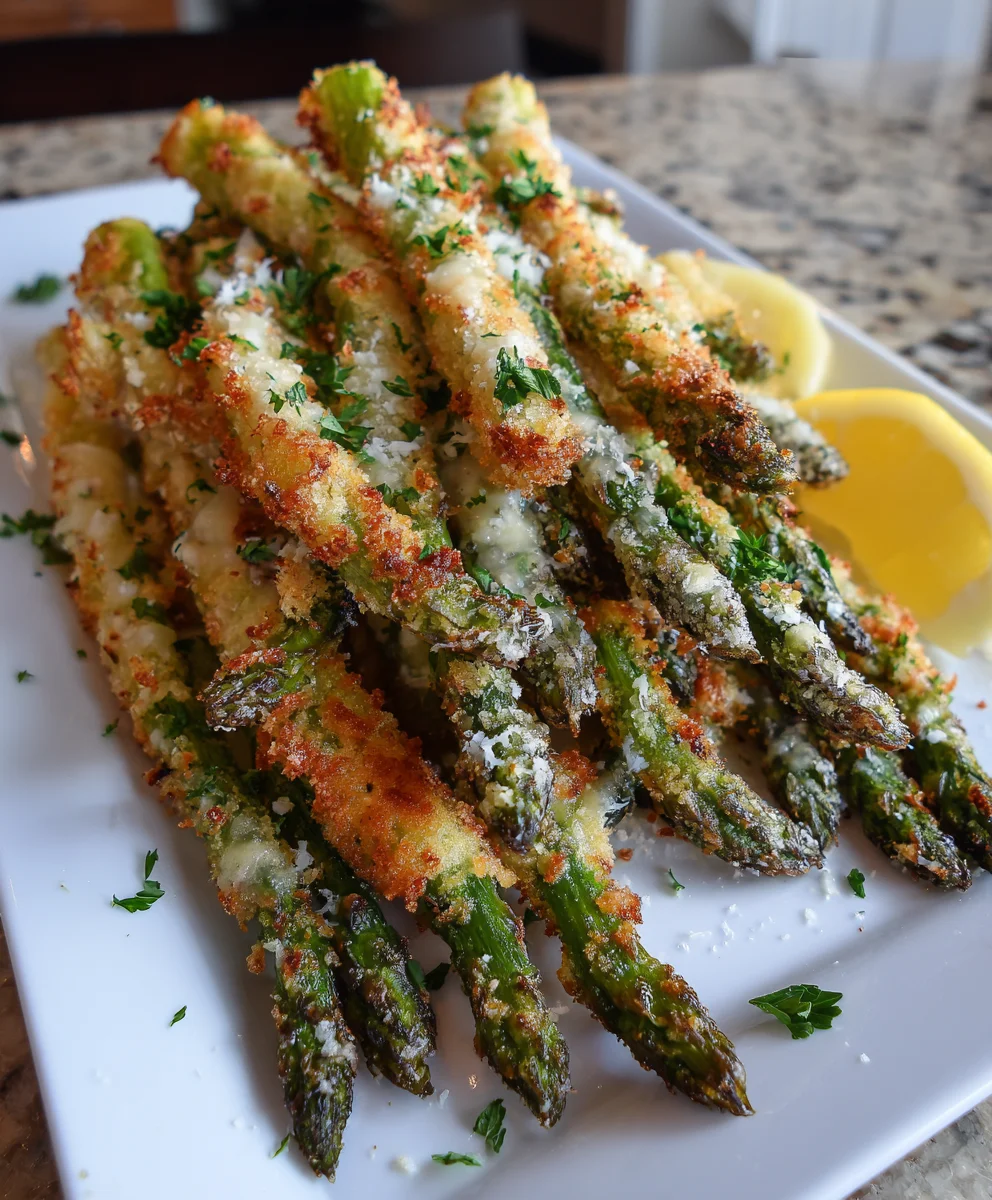 Crispy Asparagus Asiago Spears – Cheesy, Crunchy & Irresistibly Savory