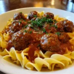 Amish Meatball Noodles – Hearty, Creamy & Pure Comfort in Every Bite!