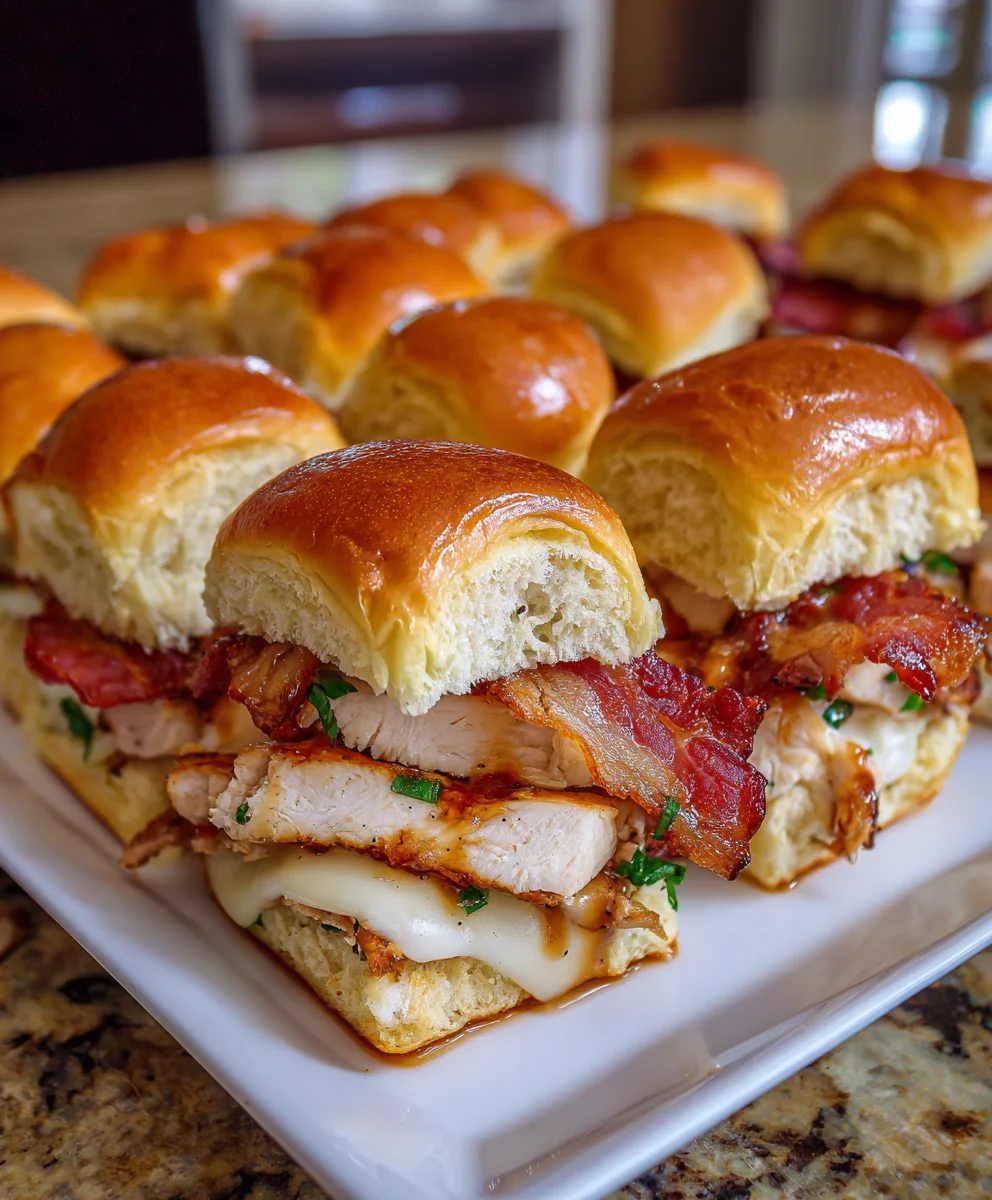 Maple Chicken Bacon Sliders – Sweet, Savory & Perfectly Juicy!