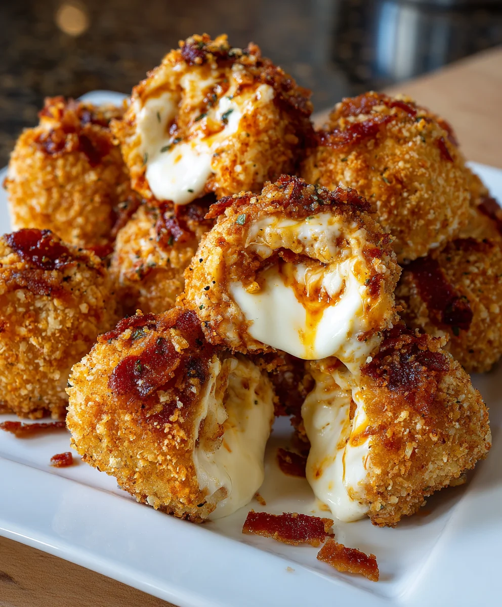 Buffalo Chicken Bacon Mozzarella Bombs – Spicy, Cheesy & Absolutely Irresistible!