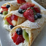 Creamy Fruit Salad Rollups – Sweet, Creamy & Perfectly Refreshing