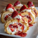 Strawberry Shortcake Cheesecake Rolls – Sweet, Creamy & Bursting with Berry Flavor!