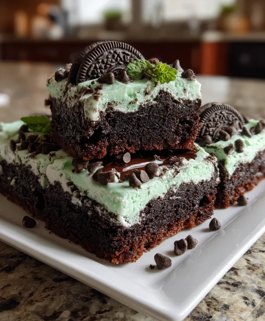 Mint Chocolate Chip Brownies – Fudgy, Refreshing & Loaded with Chocolate!