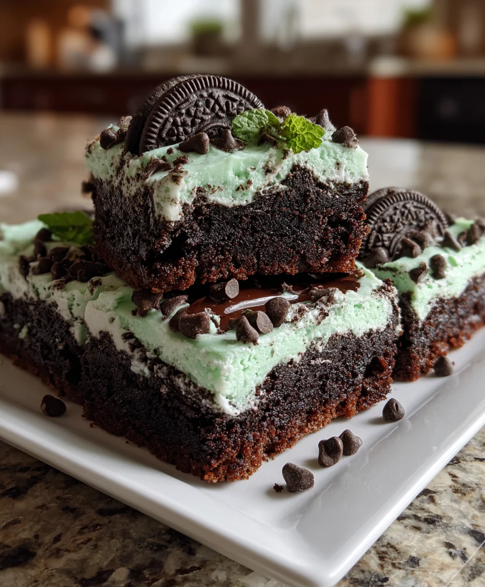 Mint Chocolate Chip Brownies – Fudgy, Refreshing & Loaded with Chocolate!