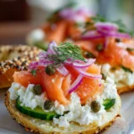 Cottage Cheese Salmon Bagels – Protein-Packed, Fresh & Deliciously Savory!