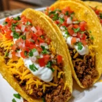 Cheesy Rotel Beef Soft Tortilla Tacos – Bold, Cheesy & Packed with Flavor