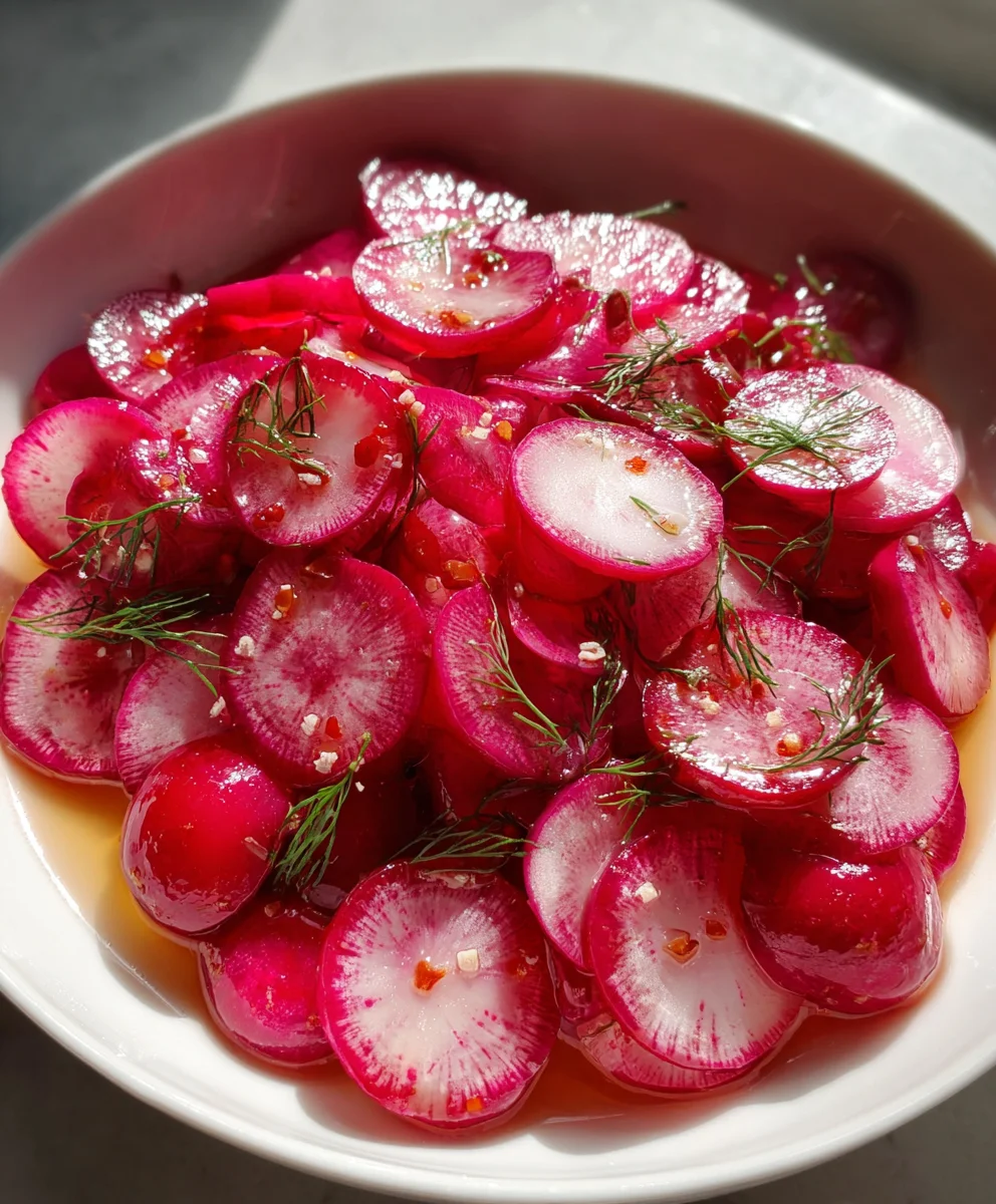 Pickled Radishes – Crisp, Tangy & Beautifully Bright!
