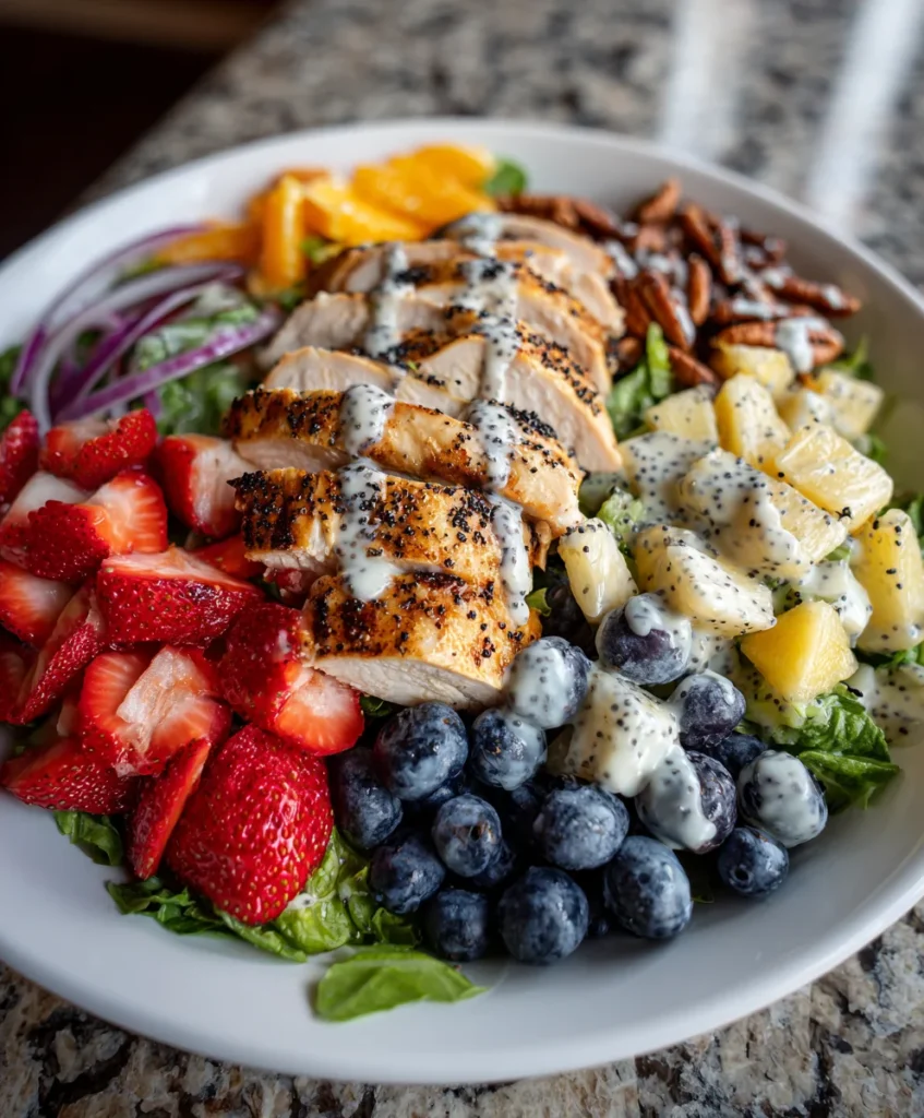 Panera Strawberry Poppyseed Salad – Fresh, Sweet & Perfectly Crunchy