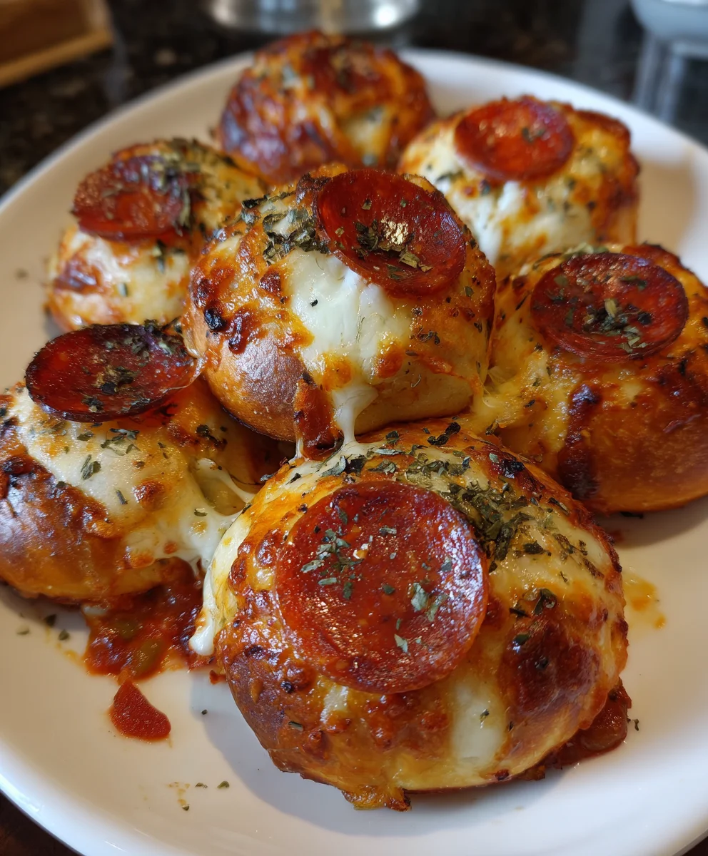 Pepperoni Pizza Bombs – Cheesy, Gooey & Irresistibly Snackable!