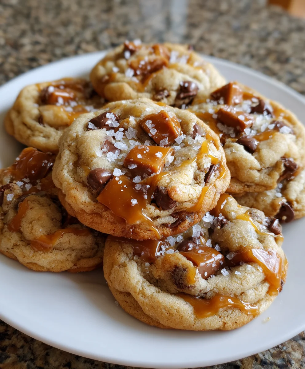 Salted Caramel Cookies – Sweet, Buttery & Perfectly Balanced with a Salty Touch!